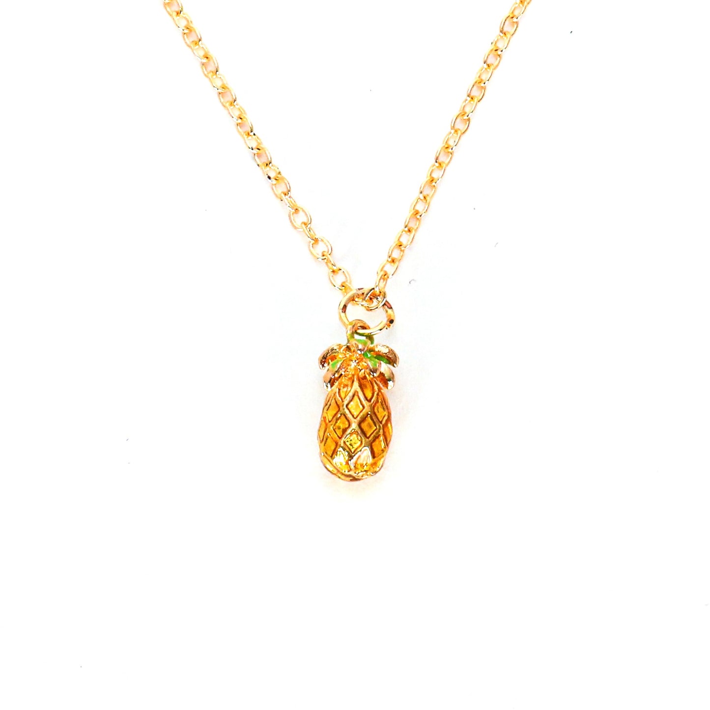 Collier ras du cou ananas