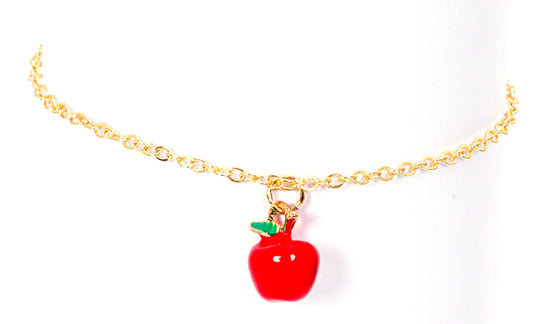 Bracelet de cheville en forme de pomme