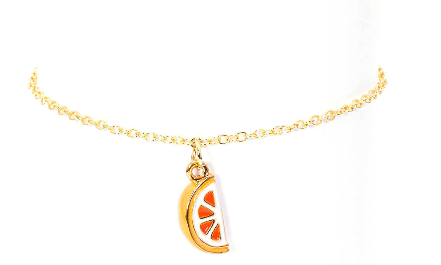 Bracelet de cheville orange